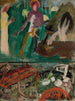 Skizze für das Gemälde Saint Georges perçant un dragon - Tadeusz Makowski — Ansicht des Kunstwerks