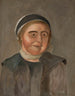 Studie einer Frau mit schwarzer und weißer Kappe - Tadeusz Makowski — Ansicht des Kunstwerks
