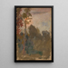 Sonnenuntergang im Wald - Tadeusz Makowski — gerahmtes Bild an der Wand