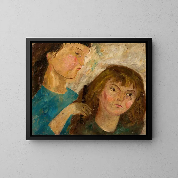 Toilette - Tadeusz Makowski — gerahmtes Bild an der Wand
