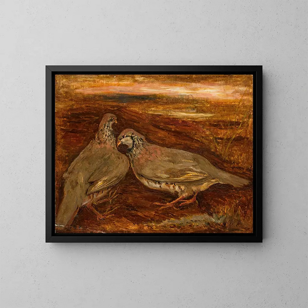 Zwei Vögel - Tadeusz Makowski — gerahmtes Bild an der Wand
