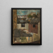 Blick durch das Fenster eines Ateliers - Tadeusz Makowski — gerahmtes Bild an der Wand