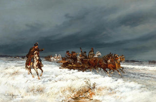 Tadeusz Rybkowski - A Merry Party Returning Home.webp