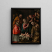 Anbetung der Hirten mit Sankt Franziskus und Sankt Karl Borromäus - Tanzio da Varallo — gerahmtes Bild an der Wand
