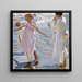 Zeit für ein Bad in Valencia - Joaquín Sorolla — gerahmtes Bild an der Wand