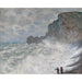 Reproduktion des Gemäldes Zeit des Sturms in Étretat - Claude Monet