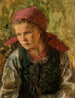 Bauern-Gemälde im Kopftuch - Teodor Axentowicz — Ansicht des Kunstwerks