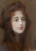 Portrait einer jungen Frau - Teodor Axentowicz — Ansicht des Kunstwerks