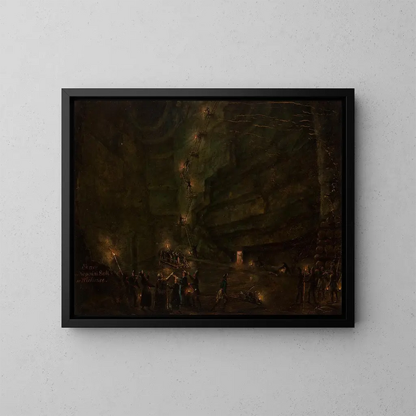 Wieliczka Salzmine Teich - Teodor Baltazar Stachowicz — gerahmtes Bild an der Wand