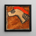 Kopf eines Pferdegeschirrs - Egon Schiele — gerahmtes Bild an der Wand