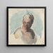 Kopf eines Mannes - Honor Daumier — gerahmtes Bild an der Wand