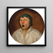 Kopf eines Mannes mit offenem Mund - Pieter Brueghel der Jüngere — Wandpräsentation des Kunstwerks