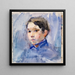Kopf eines jungen Jungen, vielleicht in Uniform - Clare Marsh — gerahmtes Bild an der Wand