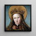 Kopf einer heiligen Frau - Hans Holbein der Ältere — gerahmtes Bild an der Wand