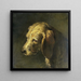 Kopf eines Hundes - Nicolas Toussaint Charlet — gerahmtes Bild an der Wand