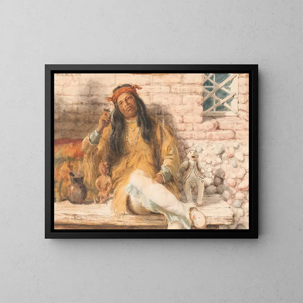 Repos de l'après-midi - Thaddeus Welch — gerahmtes Bild an der Wand