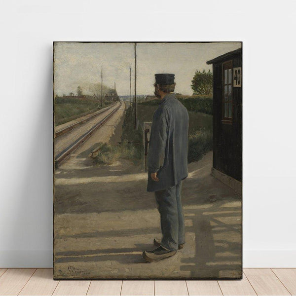 Reproduktion des Gemäldes The Lineman - Laurits Andersen Ring