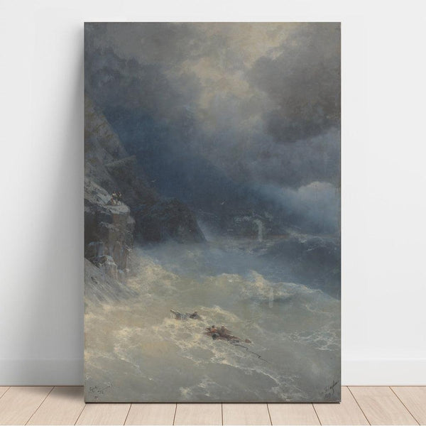 Reproduktion des Gemäldes Der Sturm am Kap Aya - Ivan Konstantinovich Aivazovsky
