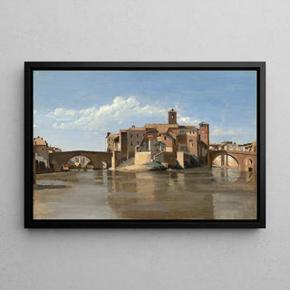 Die Insel und die San-Bartolomeo-Brücke, Rom - Jean-Baptiste-Camille Corot