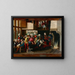 Eine Szene von Bordell - Der Monogrammist von Braunschweig — gerahmtes Bild an der Wand