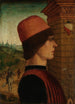 Portrait eines Mannes möglicherweise Matteo di Sebastiano di Bernardino Gozzadini - Der Meister der Brothistorien — Ansicht des Kunstwerks
