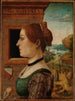 Portrait einer Frau, vielleicht Ginevra d'Antonio Lupari Gozzadini - Der Meister der Brothistorien — Ansicht des Kunstwerks