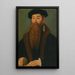 Portrait eines Edelmanns - Der Meister der 1540er Jahre — gerahmtes Bild an der Wand
