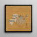 Teekanne und Tassen - Shibata Zeshin — gerahmtes Bild an der Wand
