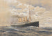 Schneller Passagierdampfer von Bremen Kaiser Wilhelm II des Norddeutscher Lloyd - Themistokles von Eckenbrecher — Ansicht des Kunstwerks