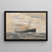 Schneller Passagierdampfer von Bremen Kaiser Wilhelm II des Norddeutscher Lloyd - Themistokles von Eckenbrecher — gerahmtes Bild an der Wand