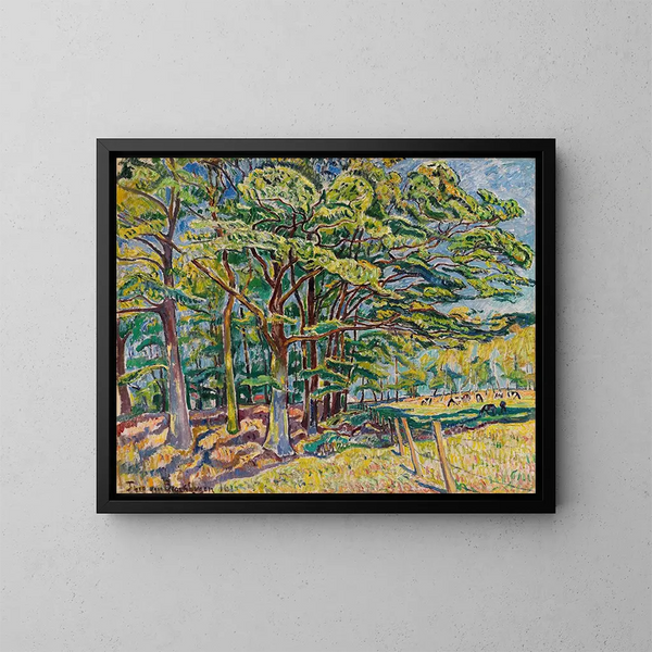 Eichen - Theo Von Brockhusen — gerahmtes Bild an der Wand