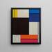 Composition XXI - Theo van Doesburg — gerahmtes Bild an der Wand