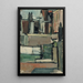 Häuser - Theo van Doesburg — gerahmtes Bild an der Wand