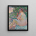 Im Schatten des Busches - Theo van Rysselberghe — gerahmtes Bild an der Wand