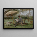 Armand Heins beim Malen im Freien - Theo van Rysselberghe — gerahmtes Bild an der Wand