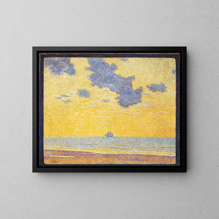 Große Wolken - Theo van Rysselberghe — gerahmtes Bild an der Wand