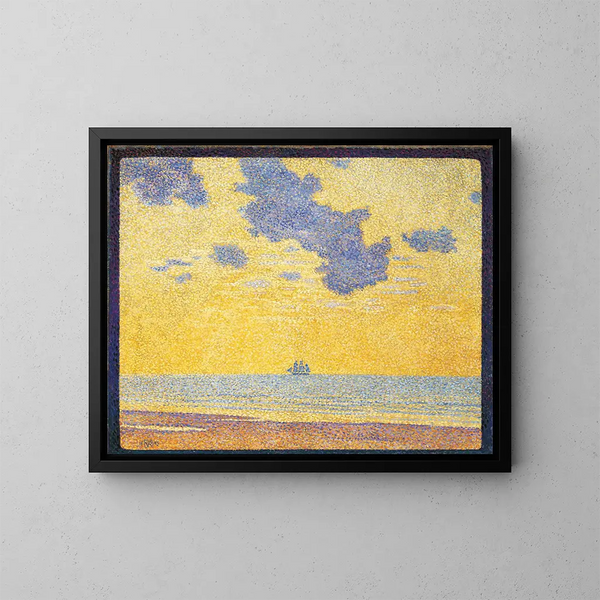 Große Wolken - Theo van Rysselberghe — gerahmtes Bild an der Wand