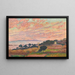 Die Bucht bei Sonnenuntergang, Saint-Clair - Theo van Rysselberghe — gerahmtes Bild an der Wand