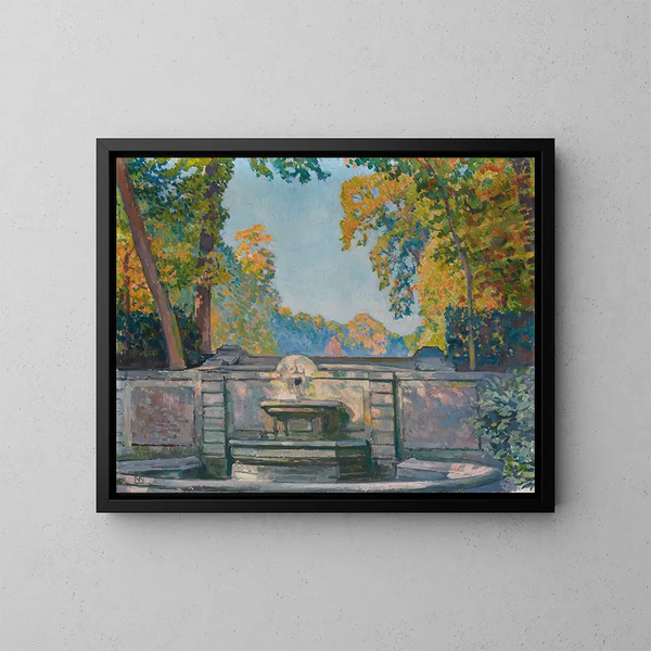 La Fontaine - Theo van Rysselberghe — gerahmtes Bild an der Wand