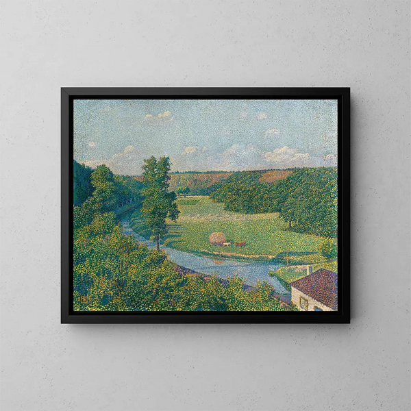 Die Sambre-Tal - Theo van Rysselberghe — gerahmtes Bild an der Wand