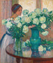 Die weißen Pfingstrosen - Theo van Rysselberghe — Ansicht des Kunstwerks