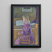 Maria, die zukünftige Madame Henry Van de Velde - Theo van Rysselberghe — gerahmtes Bild an der Wand