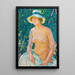 Akt im Panama - Theo van Rysselberghe — gerahmtes Bild an der Wand