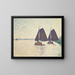 Fischer am Schelde - Theo van Rysselberghe — gerahmtes Bild an der Wand