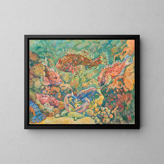 Theo van Rysselberghe - Rascasses et homards dans un aquarium.webp