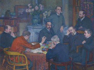La Lecture - Theo van Rysselberghe — Ansicht des Kunstwerks