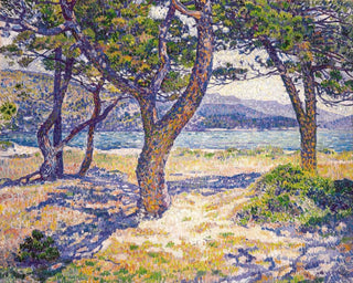 Die Mittelmeerregion in Le Lavandou - Theo van Rysselberghe — Ansicht des Kunstwerks