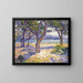 Die Mittelmeerregion in Le Lavandou - Theo van Rysselberghe — gerahmtes Bild an der Wand