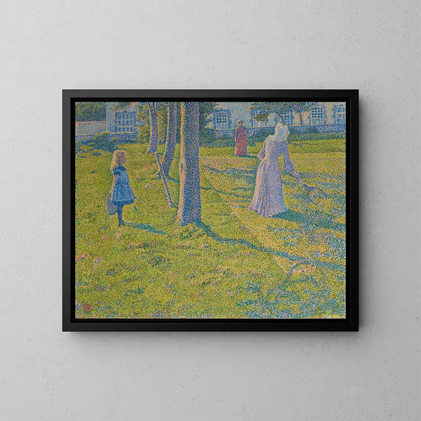 Thuin oder das Tennisspiel - Theo van Rysselberghe — gerahmtes Bild an der Wand