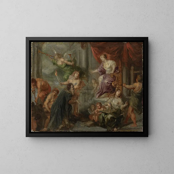 Arbeit und Beständigkeit - Theodoor Boeyermans — gerahmtes Bild an der Wand